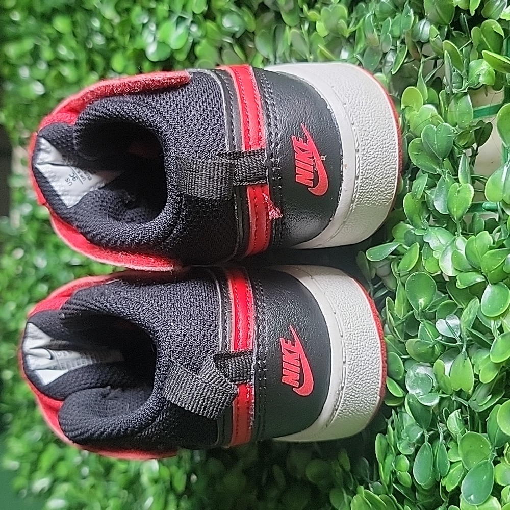 Nike Kids' Black and Red High-Top Sneakers - Picture 2 of 5